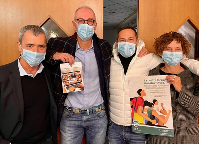 Mauro D’Ambrosio rieletto all’unanimità Coordinatore Territoriale SLP CISL 