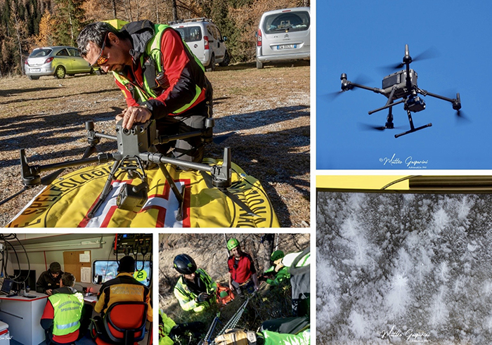 Censimento di lupi e cinghiali nei boschi ossolani grazie al nuovo drone del Soccorso alpino