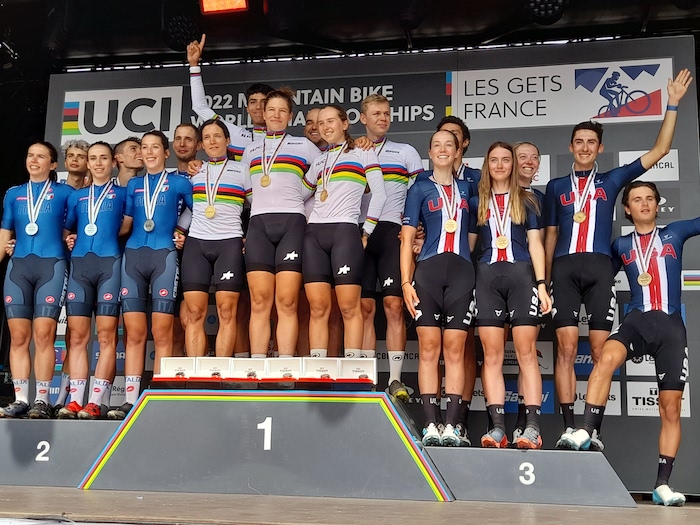 Mondiali Mountain Bike, Betteo argento nella prova a squadre