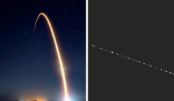 Strane luci nel cielo sopra il Vco: ne ufo ne missili... sono i satelliti Starlink di Elon Musk