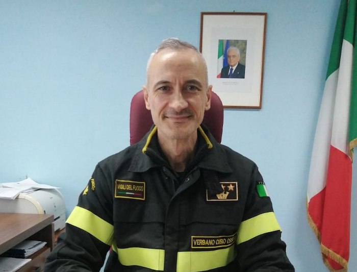 Michele Castore è il nuovo comandante dei Vigili del Fuoco del VCO