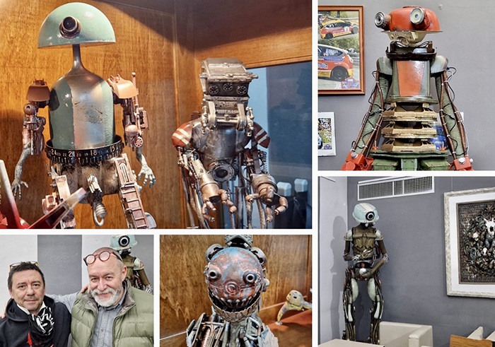 “Noi Robots" al Caffè Rosmini la mostra con i robot ispirati da Asimov. Video