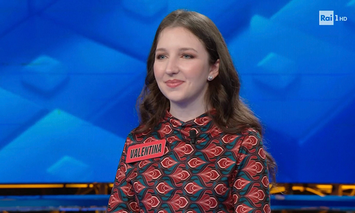 La domese Valentina Oliva a L’Eredità su Rai 1