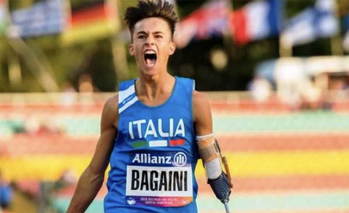 Riccardo Bagaini del Gsh Sempione in Francia sfiora il suo primato sui 60 metri piani