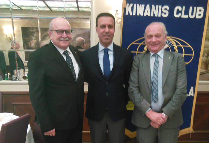 Il sindaco di Domodossola Lucio Pizzi ospite del locale club Kiwanis