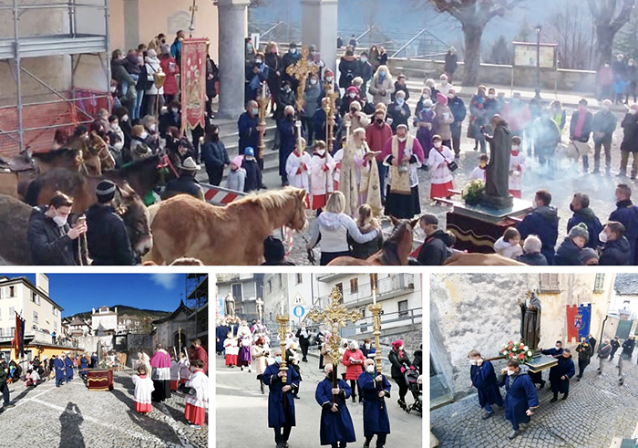 Toceno in festa per la tradizionale patronale di Sant' Antonio Abate. Foto
