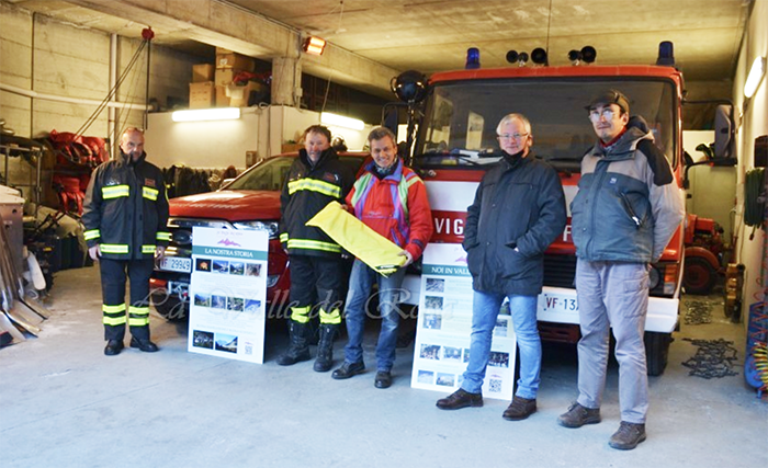 Nuove attrezzature di soccorso per i Vigili del Fuoco di Macugnaga dall'Associazione "La Valle del Rosa". Foto