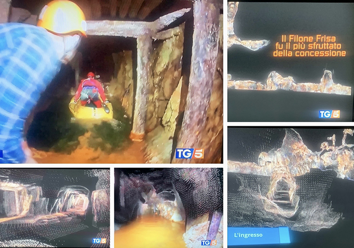 Al Tg5 il racconto della mappatura tridimensionale delle miniere della valle Antrona 
