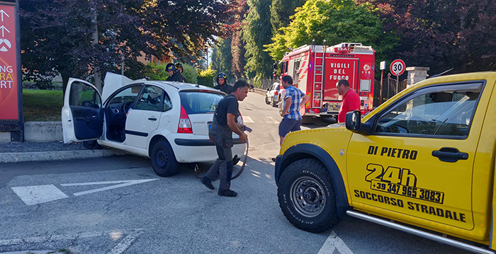 Incidente in Vigezzo, due coniugi portati al Dea