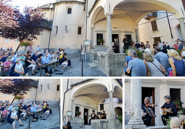 "Musica da bere" a Crana con il duo di strumentisti dell'orchestra della Televisione della Svizzera italiana