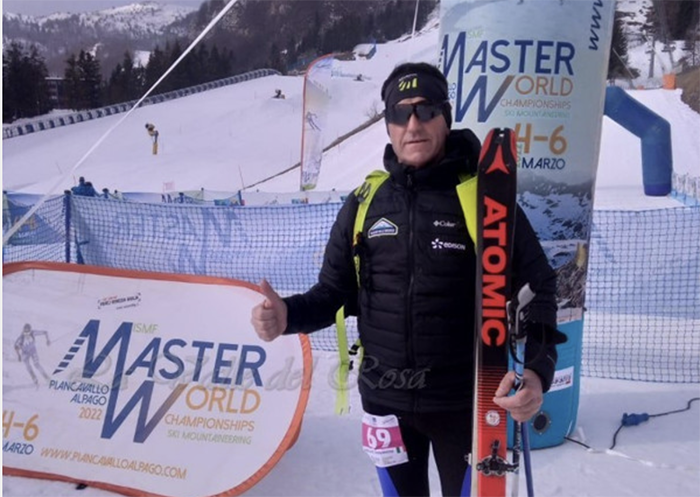 Massimo Giovannone ottavo ai Master World 2022 di sci alpinismo. Foto 
