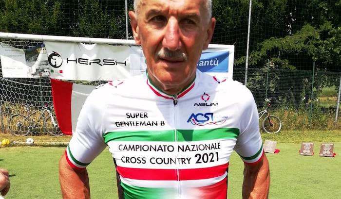 Lucio Pirozzini ha lasciato la bici causa un problema cardiologico