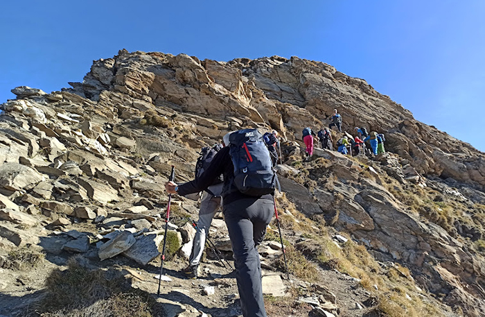 Gianpaolo Fabbri in gita a Rosswald con gli amici del gruppo Steinböcke e Steingeissen. Foto