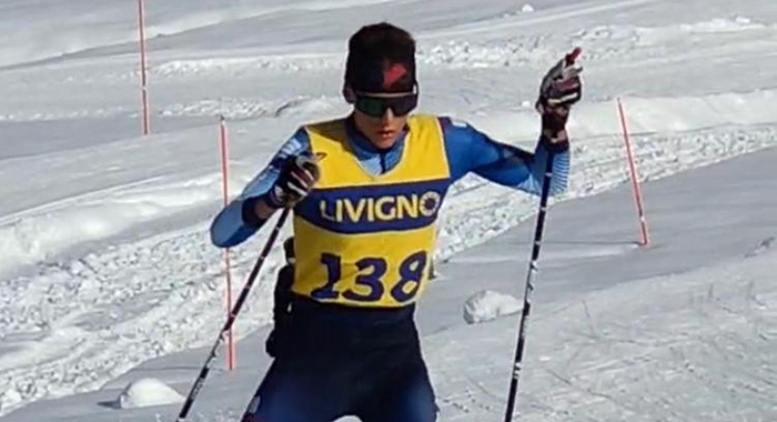 Mauro Balmetti con la nazionale giovanile si è allenato in Val Senales