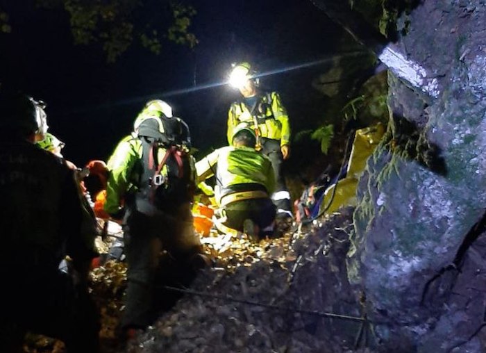 Recuperata nella tarda serata l'escursionista caduta in un canalone in Cannobina