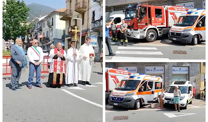 Benedizione degli automezzi di soccorso e volontariato di Omegna