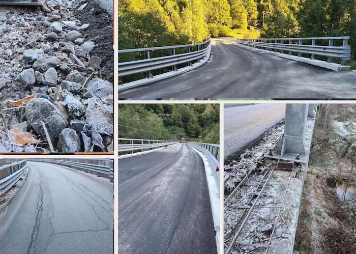 Completati i lavori al ponte di Rivera, sulla provinciale dell'Antrona 