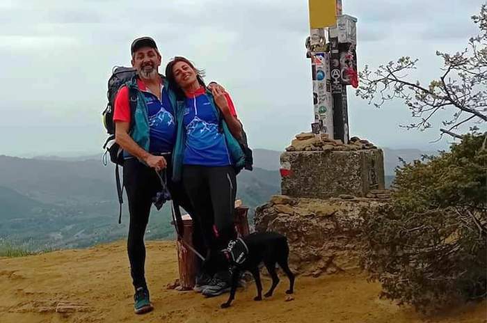 Loretta Gualtieri e Fabio Rolandi sulla Via degli Dei da Bologna a Firenze