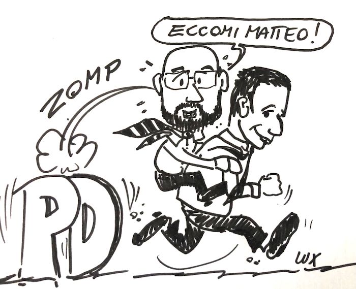 La vignetta di Lux: il salto di Borghi 