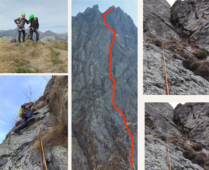 Manoni e Ghiringhelli aprono una nuova via sui Corni di Nibbio 