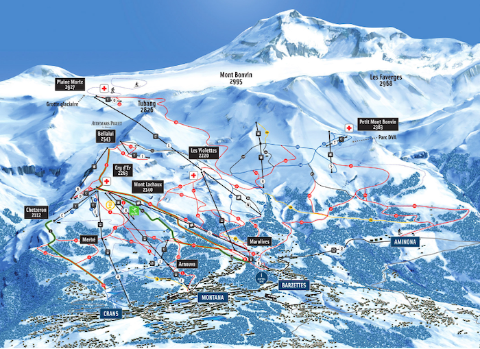 Gli impianti di sci di Andermatt e Crans-Montana ora nel circuito degli Americani