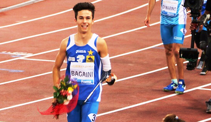 Riccardo Bagaini campione italiano paralimpico sui 200 piani indoor