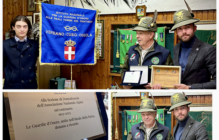 Gemellaggio fra le Guardie d’Onore del Vco e gli Alpini ossolani