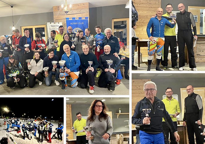 Gara di sci in notturna del Rotary Club Pallanza-Stresa. Le classifiche.Fotogallery