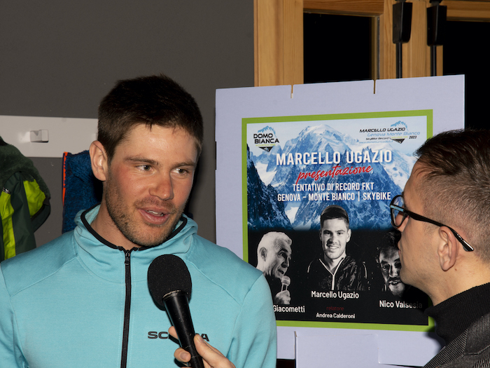 Marcello Ugazio: Genova-Monte Bianco, record nel mirino. La presentazione  - Foto