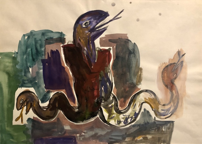 Un'opera dell'olandese John Van't Slot in mostra da Sali & Pistacchi
