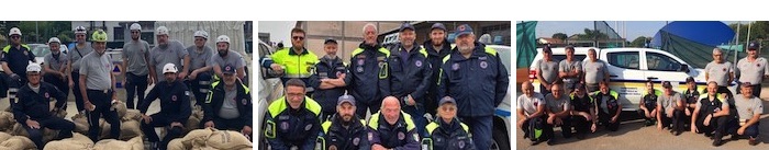 Rientrati i volontari della Protezione civile del VCO impegnati in Emilia Romagna 