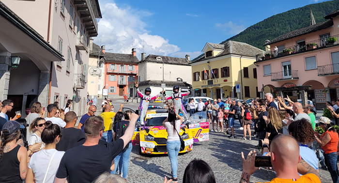 Otto volte Caffoni, vince ed è il Re del Rally Valli Ossolane