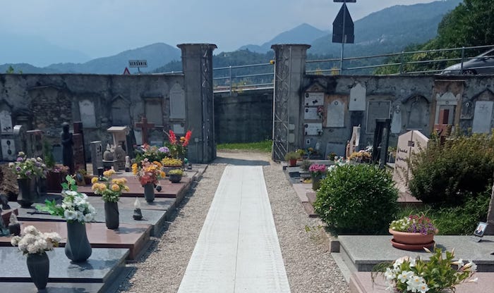Completati i lavori di riqualificazione al cimitero di Trobaso 