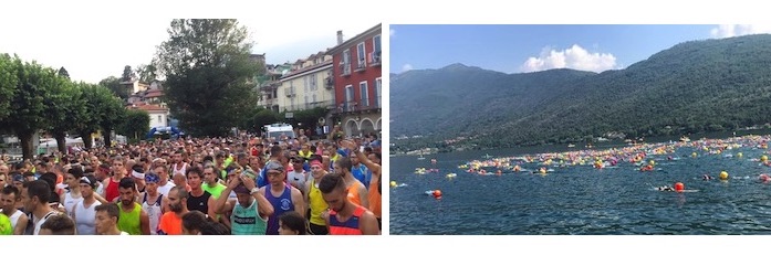 Giro podistico e traversata a nuoto: sul lago di Mergozzo lo sport è protagonista