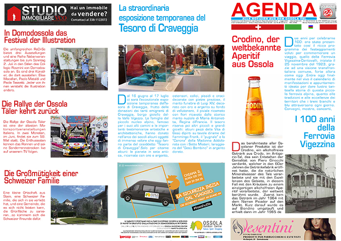 Ecco il nuovo numero di Agenda, il freepress che parla a Svizzeri e turisti
