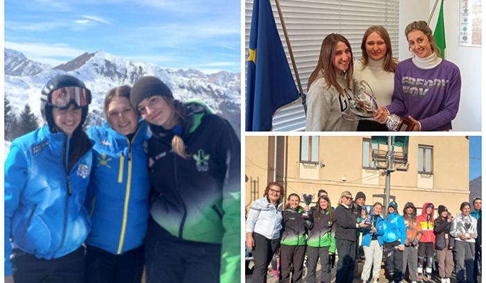 Allieve del Liceo Spezia alle nazionali di sci alpino dei Campionati studenteschi