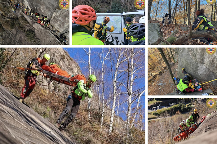 Annuale esercitazione congiunta tra il Soccorso Alpino Svizzero e la Valdossola
