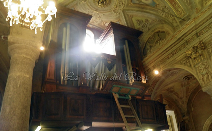Iniziati i lavori di sistemazione dell'organo della chiesa parrocchiale di Bannio