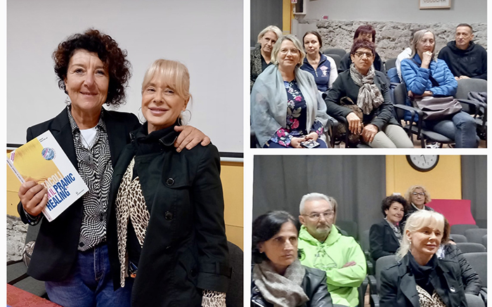 Il "pranic healing" spiegato in un incontro alla Soms domese