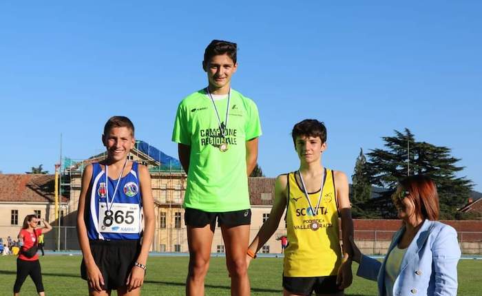 A Leonardo Zanoli (Caddese), il titolo regionale cadetti sui 2000 metri