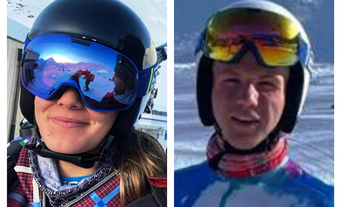 Martina Marangon e Andrea Schranz in allenamento a Saas Fee