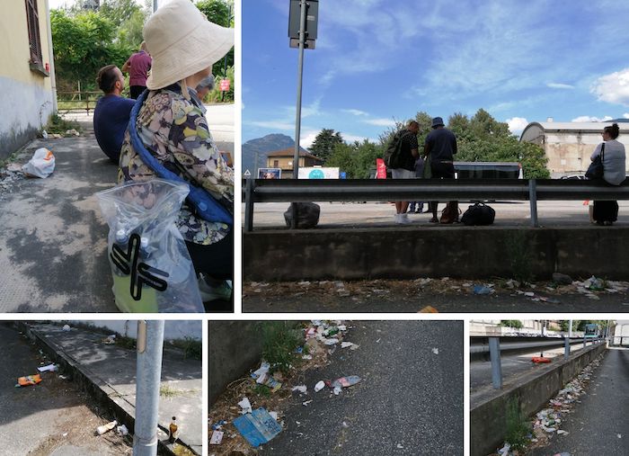 Aspettando il bus sostitutivo: sporcizia, sole e insicurezza. Una lettrice scrive
