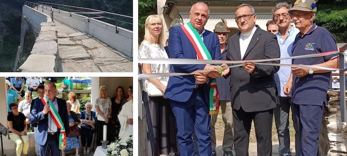 Omegna: dopo 99 anni ha riaperto al pubblico il "ponte antico"