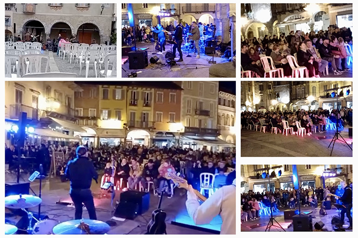 Pienone in piazza Mercato per il primo sabato con la musica dal vivo. Tutta l'estate