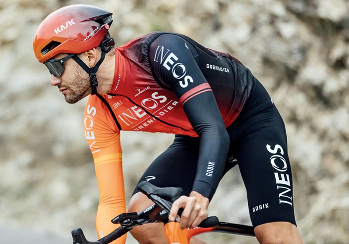 Nuova divisa e casco aerodinamico per Filippo Ganna