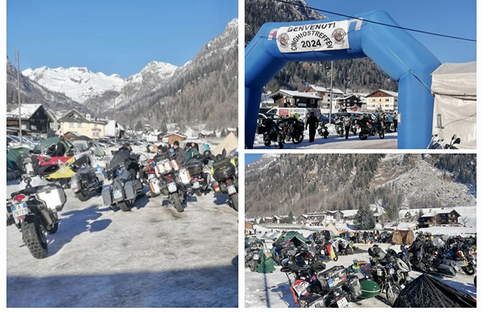 Pienone per il Cinghiostreffen, sesta edizione del motoraduno invernale in Formazza