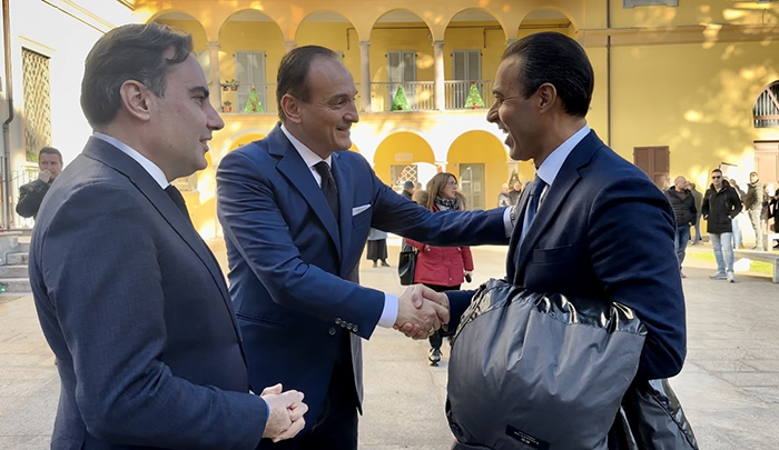 Il presidente della Regione Alberto Cirio mercoledì a Domodossola dagli Alpini 