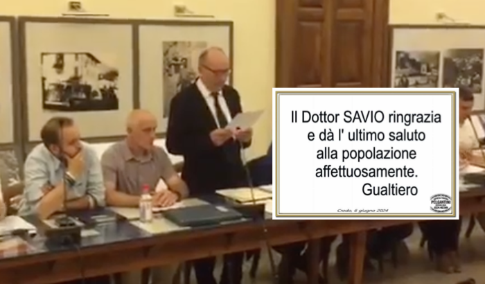 Su un manifesto l'ultimo saluto del dottor Savio 