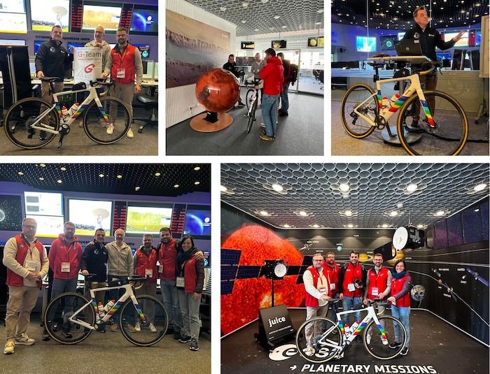 Dal Cusio all'Agenzia spaziale europea: la nuova pedalata per la Pace del G-Team