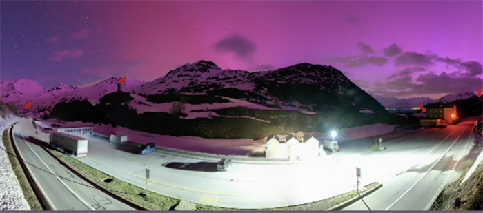 Anche nel Vco visibile l'Aurora polare causata da una tempesta solare